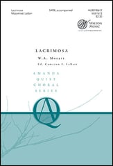 Lacrimosa SATB choral sheet music cover